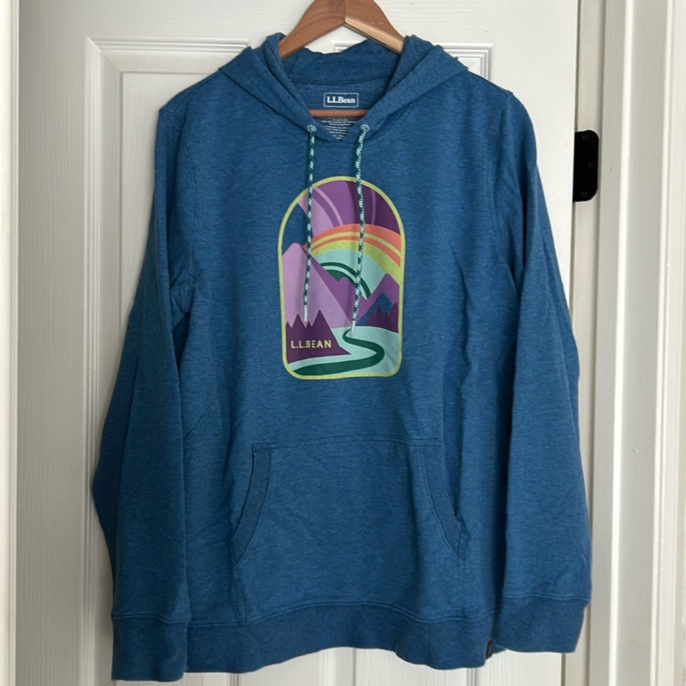 Women's Bean's Cozy Camp Hoodie XL gently used light blue